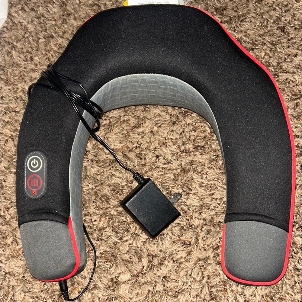 Black and Red Neck Massager